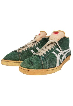 Circa 1975 Dave Cowens Boston Celtics Game-Used & Autographed Sneakers (JSA)
