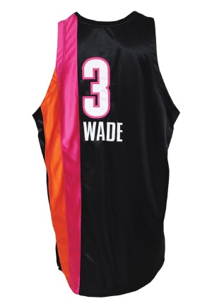 2005-06 Dwayne Wade Miami Heat TBTC 1971-72 Floridians Game-Used Road Jersey