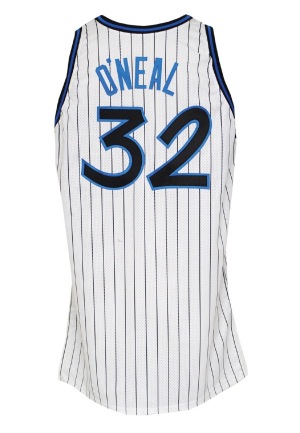 1994-95 Shaquille ONeal Orlando Magic Game-Used & Autographed Home Jersey (JSA)