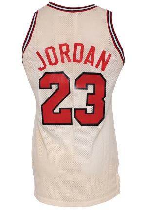1989-90 Michael Jordan Chicago Bulls Game-Used Home Jersey (BBHOF LOA)
