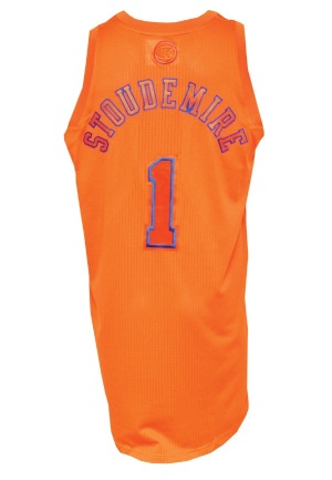 12/25/2012 Amare Stoudemire NY Knicks Christmas Day Game-Issued Road Jersey with Shooting Shirt (2)(Steiner LOA)