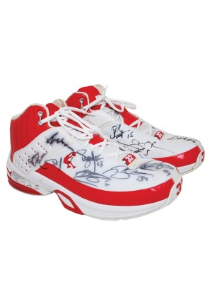 2006 Shaquille ONeal Eastern Conference All-Star Game-Used Sneakers Signed by the All-Star Team (Full JSA LOAs)(Letter of Provenance)