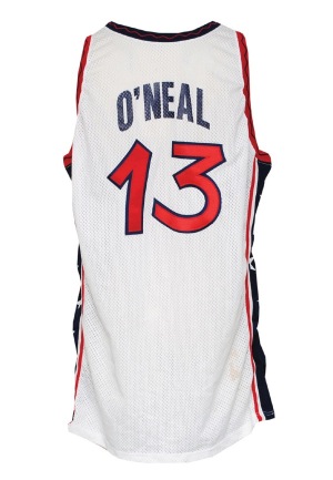 1996 Shaquille ONeal Team USA Olympics Game-Used Home Jersey (Letter of Provenance)