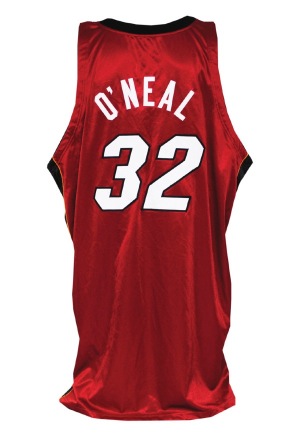 2004-05 Shaquille ONeal Miami Heat Game-Used Road Jersey (Letter of Provenance)