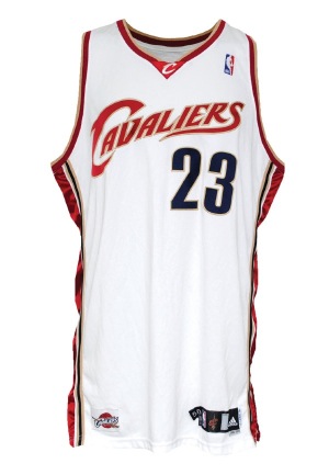 2008-09 LeBron James Cleveland Cavaliers Game-Used & Autographed Home Jersey (Full JSA LOA)(Inscribed King James)(Letter of Provenance)