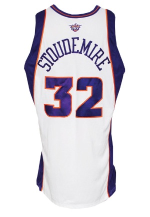 2003-04 Amare Stoudemire Phoenix Suns Game-Used Home Jersey