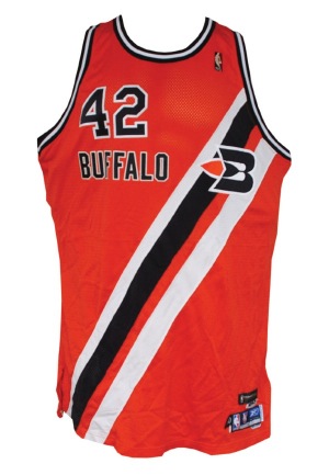 2005-06 Elton Brand Buffalo Braves 1970-71 TBTC Game-Used Home Uniform with Warm-Up Suit & Shooting Shirts (6)
