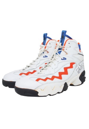 1990s Patrick Ewing NY Knicks Game-Used & Autographed Sneakers (JSA)