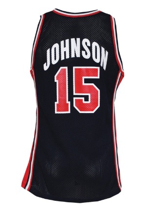 1992 Magic Johnson Olympic Dream Team Game-Used Road Jersey