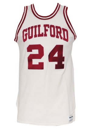 Circa 1974 World B. Free Guilford College Game-Used Home Jersey (Free LOA)