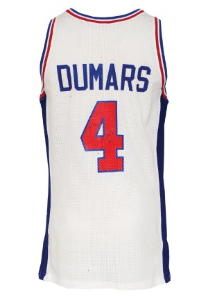 1991-92 Joe Dumars Detroit Pistons Game-Used & Autographed Home Jersey (JSA)