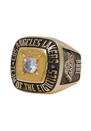 1980-89 Los Angeles Lakers Team of the Decade Ring (Scarce)