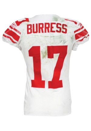 12/10/2006 Plaxico Burress NY Giants Game-Used Road Jersey (Unwashed)