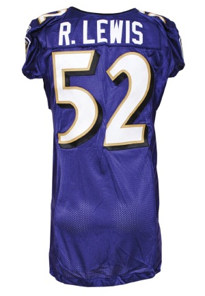 12/5/2010 Ray Lewis Baltimore Ravens Game-Used Home Jersey (Ravens COA)