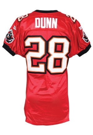 Late 1990’s Warrick Dunn Tampa Bay Buccaneers Game-Used Home Jersey (Team Repair)
