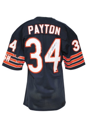 Mid 1980’s Walter Payton Chicago Bears Game-Used & Autographed Home Jersey (JSA)