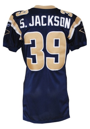 2004 Steven Jackson Rookie St. Louis Rams Game-Used Home Jersey