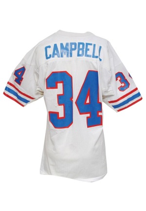 Circa 1980 Earl Campbell Houston Oilers Game-Used Road Jersey (Team Repairs)