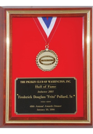 2005 Fritz Pollard Pigskin Club HOF Award