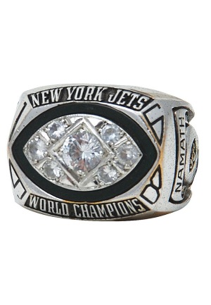 1969 Joe Namath NY Jets Championship Ring (Salesmans Sample)