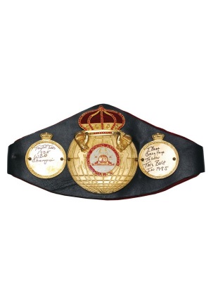 1985 Tony "TNT" Tubbs WBA Autographed Championship Belt (JSA)