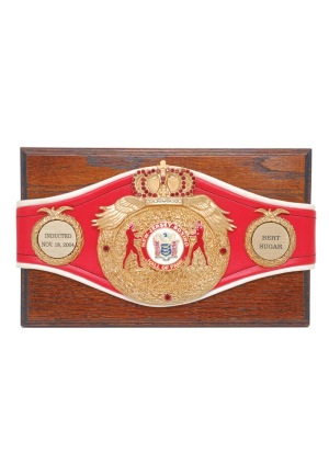 Bert Sugar NJ Boxing Hall of Fame Belt Award Plaque