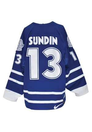 1998 Mats Sundin Toronto Maple Leafs Game-Used Home Jersey (Casey Samuelson LOA)