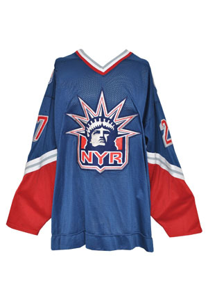 1997-98 Alexei Kovalev NY Rangers Game-Used Home Jersey (Team LOA)