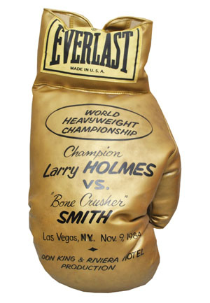 11/9/1984 Larry Holmes vs. James "Bonecrusher" Smith Press Conference Oversized Glove