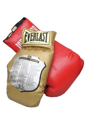 Pair of Larry Holmes Personally Owned Oversized Boxing Gloves