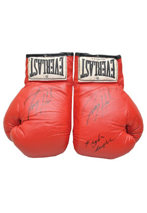 Larry Holmes Fight Worn & Autographed Gloves (JSA)