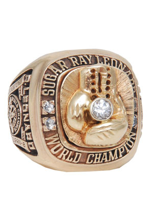 Roger Leonard World Champion Sugar Ray Leonard Ring