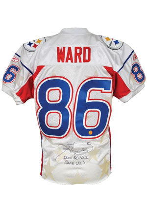 2004 Hines Ward NFL Pro Bowl Game-Used & Autographed Jersey (JSA • Ward LOA)