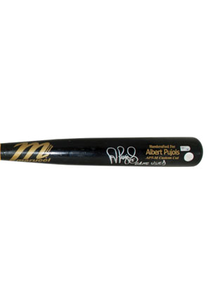 2010 Albert Pujols St. Louis Cardinals Game-Used & Autographed Bat (JSA • Pujols LOA • PSA/DNA GU10 • MLB Hologram)