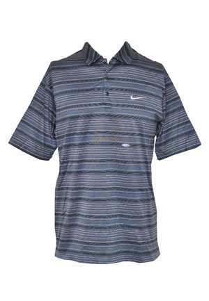 Tiger Woods Tournament Worn & Autographed Polo Shirt (JSA • UDA)