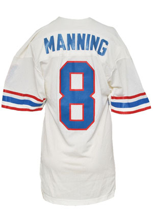 Circa 1982-83 Archie Manning Houston Oilers Game-Used Road Jersey