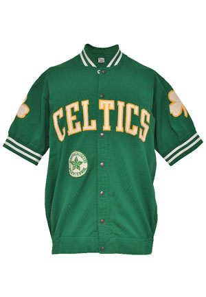 1975-1976 John Havlicek Boston Celtics Worn Road Warm-Up Jacket (Rare Mass. Bicentennial Patch • Championship Season)