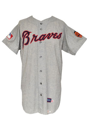 1969 George Stone Atlanta Braves Game-Used Home Flannel Jersey