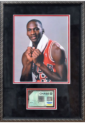 Michael Jordan Signed Personal VISA Credit Card (JSA • Signed On The Back)