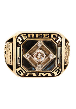 5/17/1998 New York Yankees Perfect Game Ring Presented By David Wells To Teammate Darryl Strawberry (Strawberry Family LOA • Championship Season)