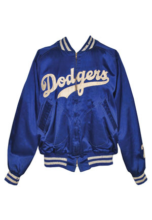1954 Tommy Lasorda Brooklyn Dodgers Worn Heavyweight Satin Jacket