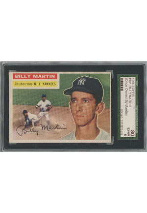 Mickey Mantle’s Personally Owned 1956 Topps Baseball Card of Billy Martin
