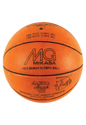 1972 Olympics Game-Used Basketball (Sourced From Referee • Historic Munich Games)