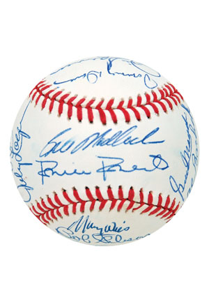7/9/1991 Toronto ASG Old Timers Game Multi-Signed Baseball (JSA)