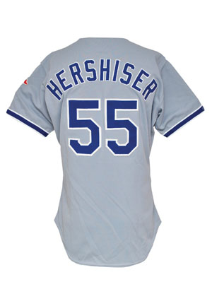 1992 Orel Hershiser LA Dodgers Game-Used Road Jersey (Hershiser LOA)