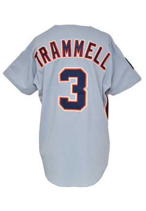 1994 Alan Trammell Detroit Tigers Game-Used Road Jersey