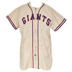 1944-45 Johnny Rucker NY Giants Game-Used Home Flannel Jersey