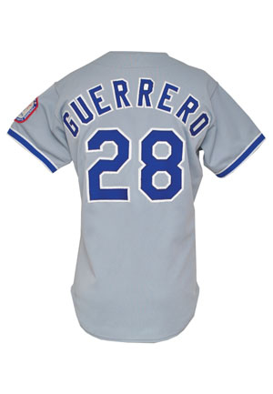 1984 Pedro Guererro Los Angeles Dodgers Game-Used Road Jersey
