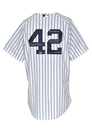 5/15/2013 Mariano Rivera NY Yankees Game-Used & Autographed Home Jersey (JSA • Final Season • Inscribed “Exit Sandman” • Yankees-Steiner LOA • MLB Hologram)