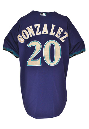 2002 Luis Gonzalez Arizona Diamondbacks Game-Used Alternate Jersey